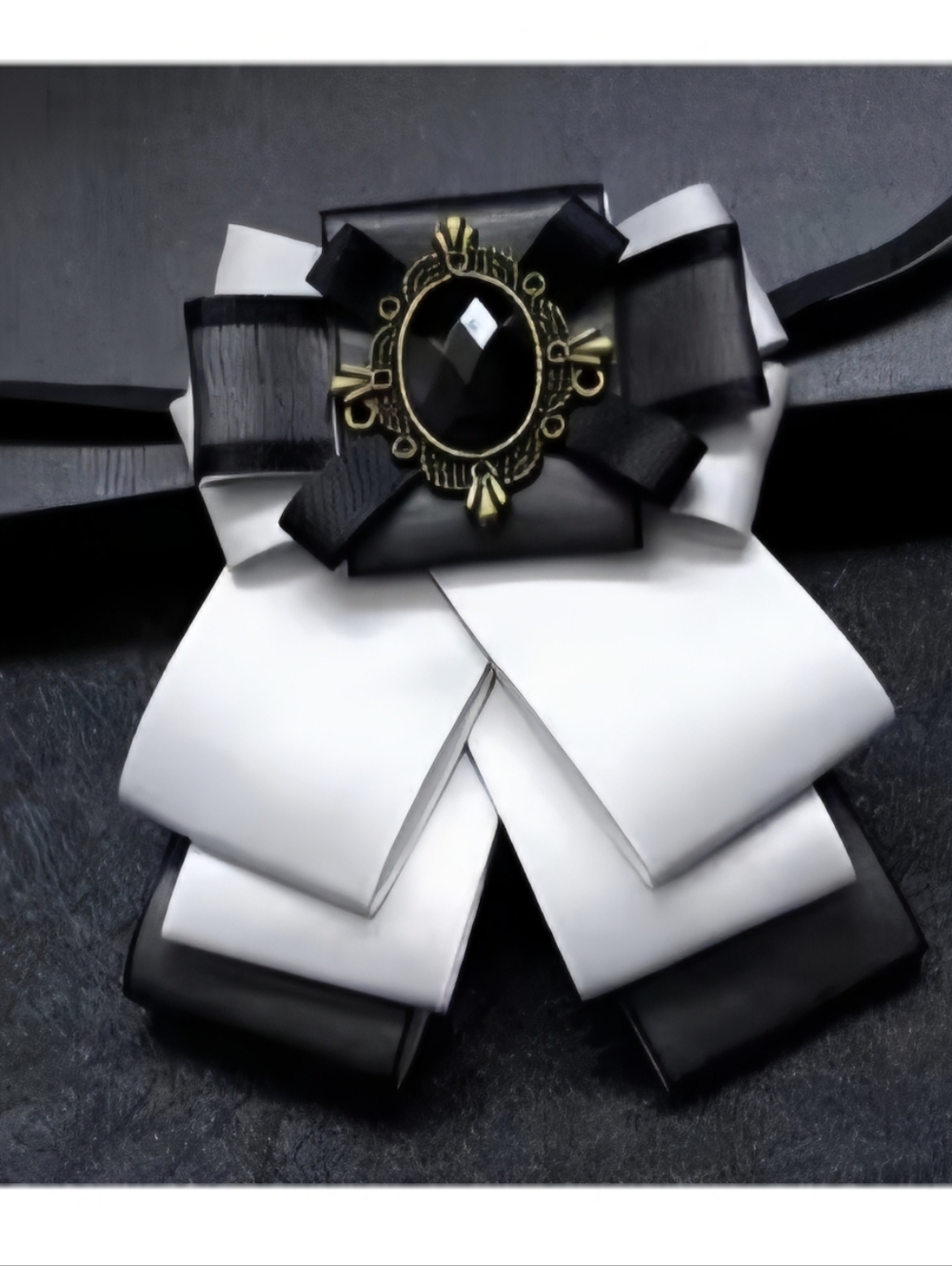 NEW MEN WHITE Retro Stlye BRITISH Bow TIE